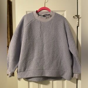 Old Navy Lavender Sherpa Sweatshirt